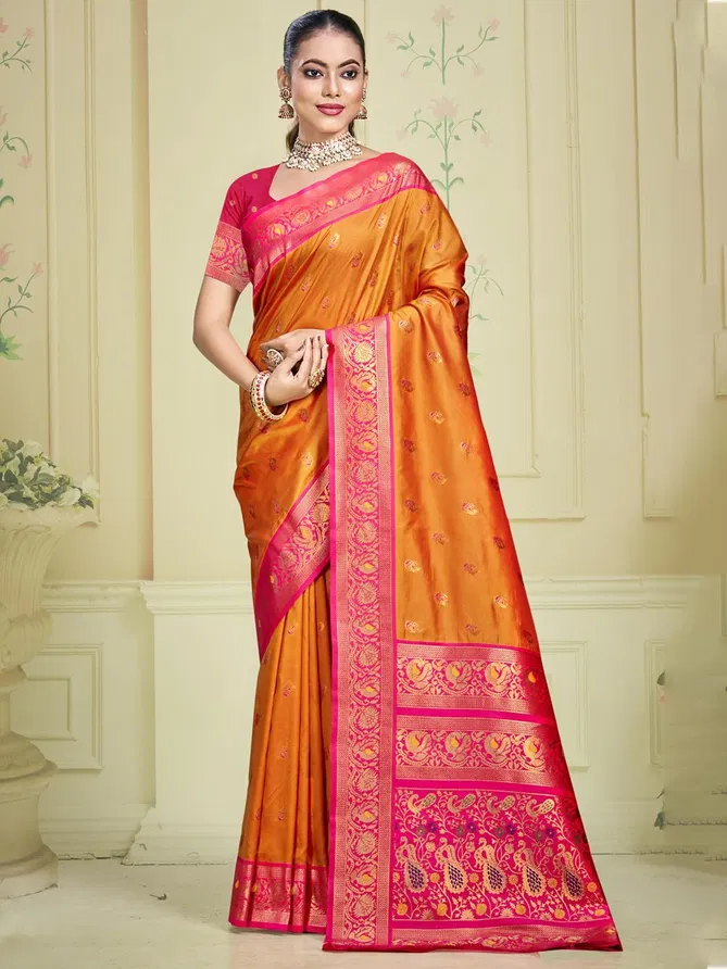 Rajsangini Silk By Bunawat Silk Wedding Wear Sarees Wholesale In India